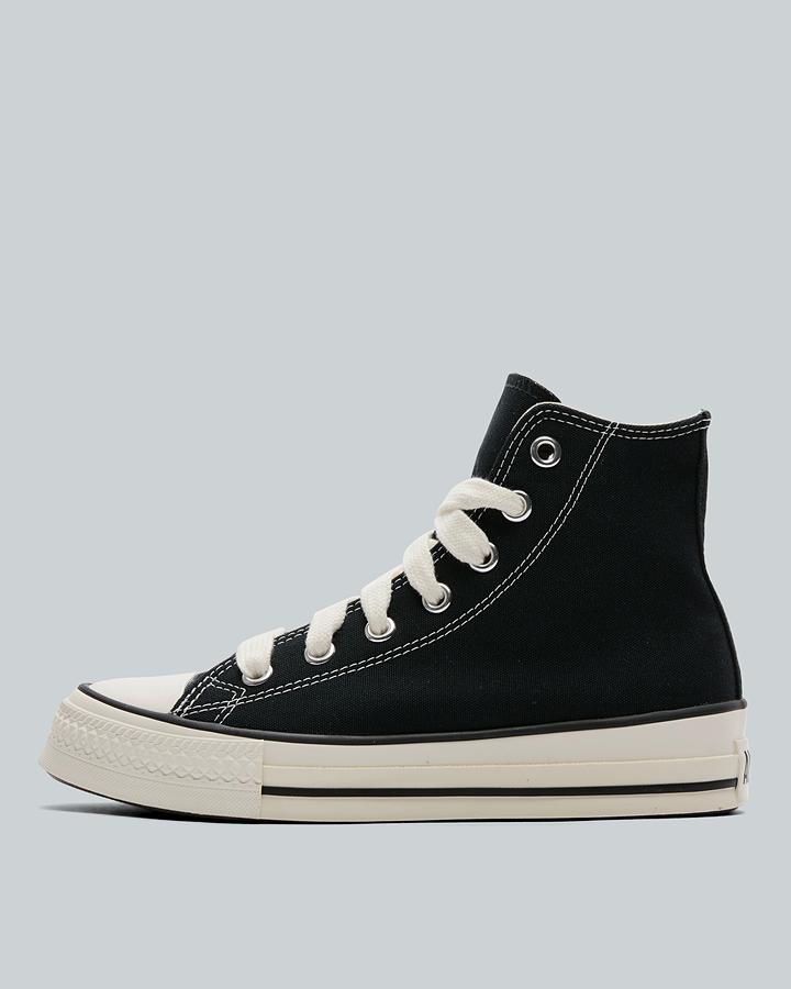 Converse Womens Chuck Taylor All Star Throwback Hi Trainer Black, Women's size: 4, FootAsylum