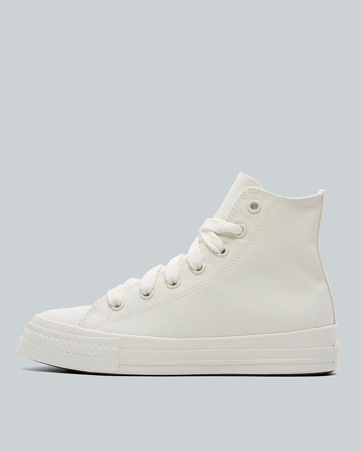 Converse Chuck Taylor Throwback Hi Trainer Beige, Women's size: 6.5, FootAsylum