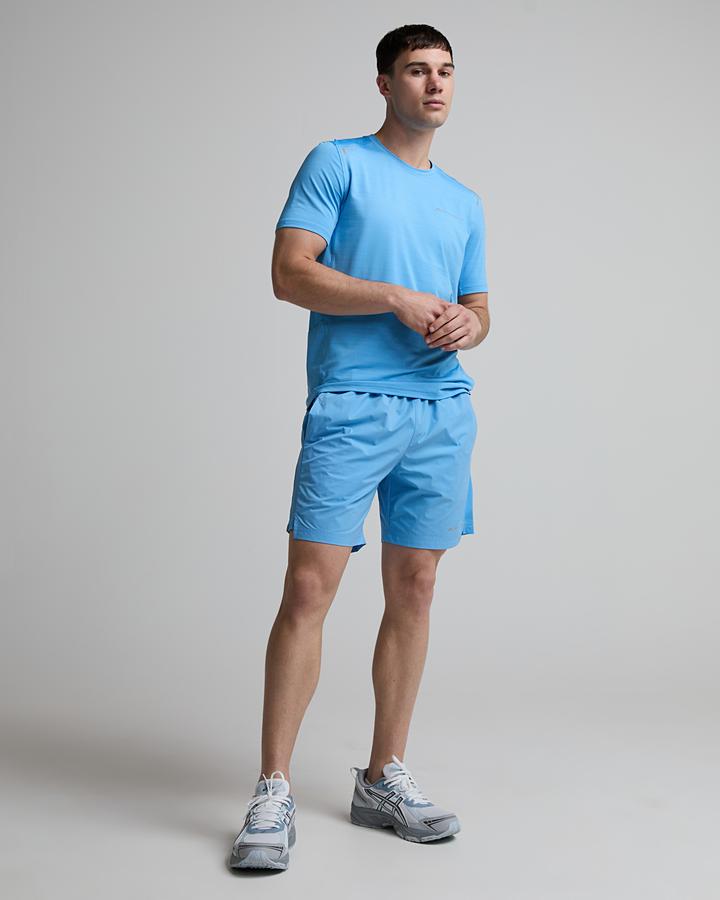 Monterrain Mens Space Dye Stretch Reflective Detail T-Shirt, Blue, Size M, Men - Image 2