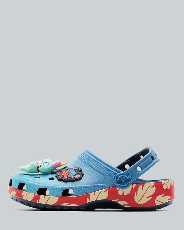 Crocs Junior Lilo And Stitch Classic Clog Blue, Kids size: 5, FootAsylum