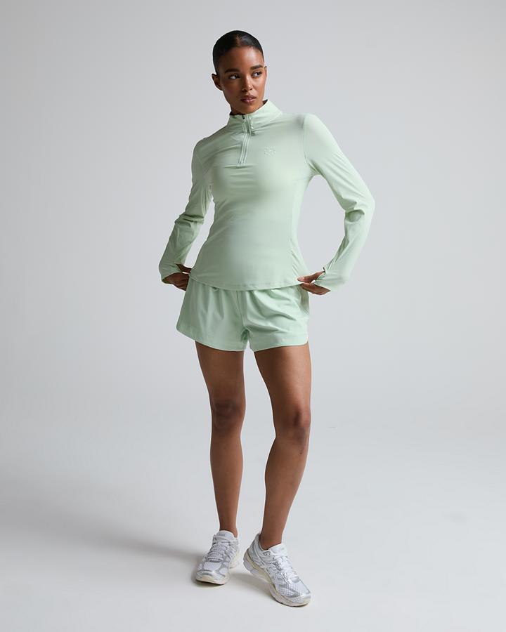 Trailberg Womens Tide Quarter Zip T-Shirt Green, Women's size: XS, FootAsylum
