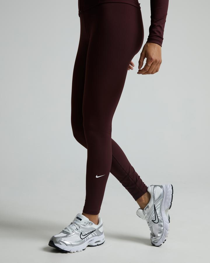 nike running swoosh repeat tights burgundy