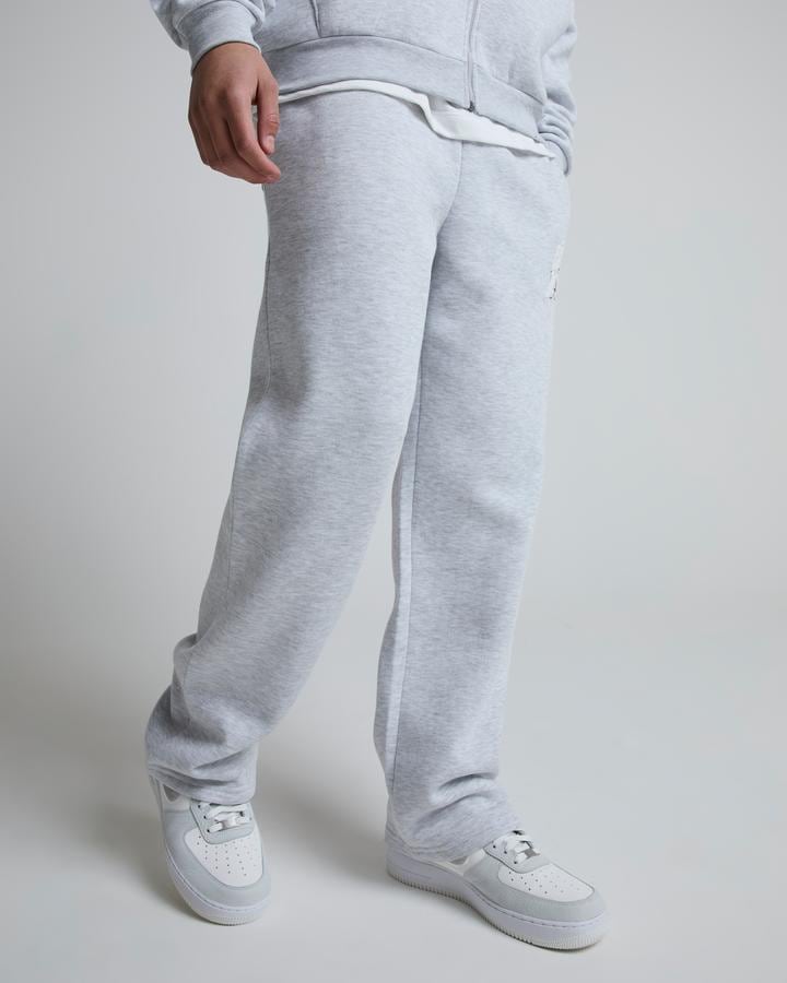 Epic Kid Logo Baggy Fit Open Hem Jogger | Grey Marl | Footasylum