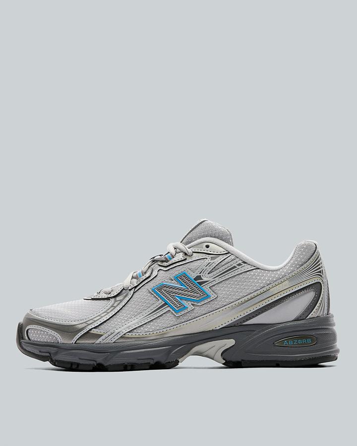 New Balance Men's White 740 Sneaker (Raincloud/Fan Blue/Dark Grey - 10.5) - Size 10.5 - Image 4