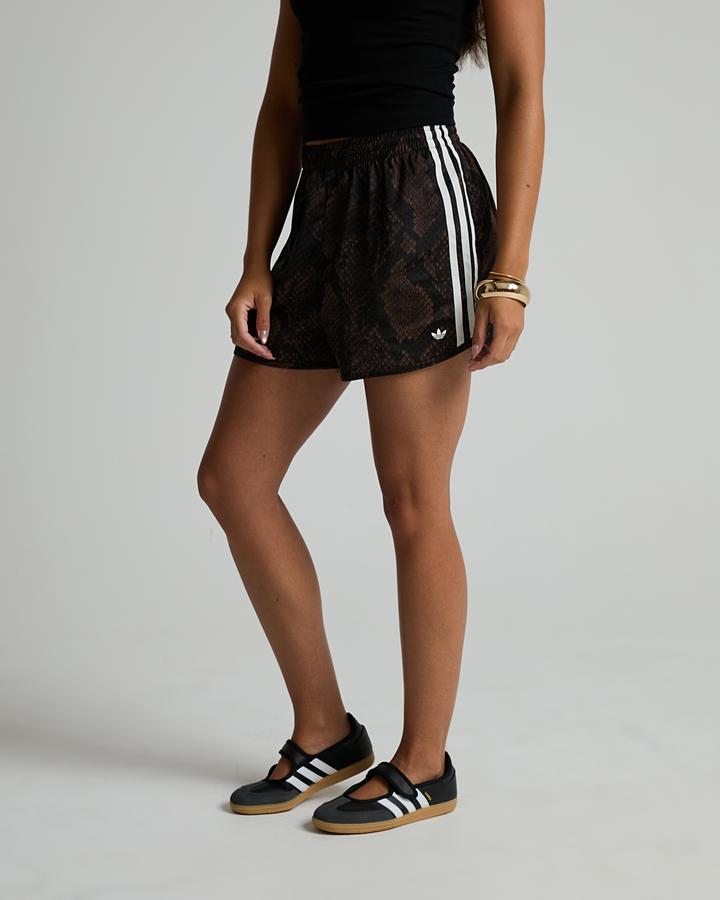 Adidas Originals Womens Snake Satin Sprinter Short Brown, Women's size: S, FootAsylum