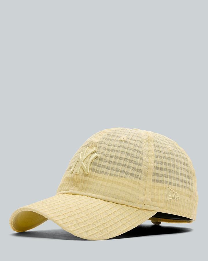 New Era Womens New York Yankees Mlb Seersucker 9Twenty Cap Yellow, Women's size: ONE SIZE, FootAsylum