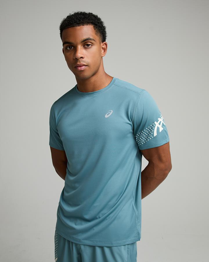 Asics Icon Short Sleeve T-Shirt - Blue