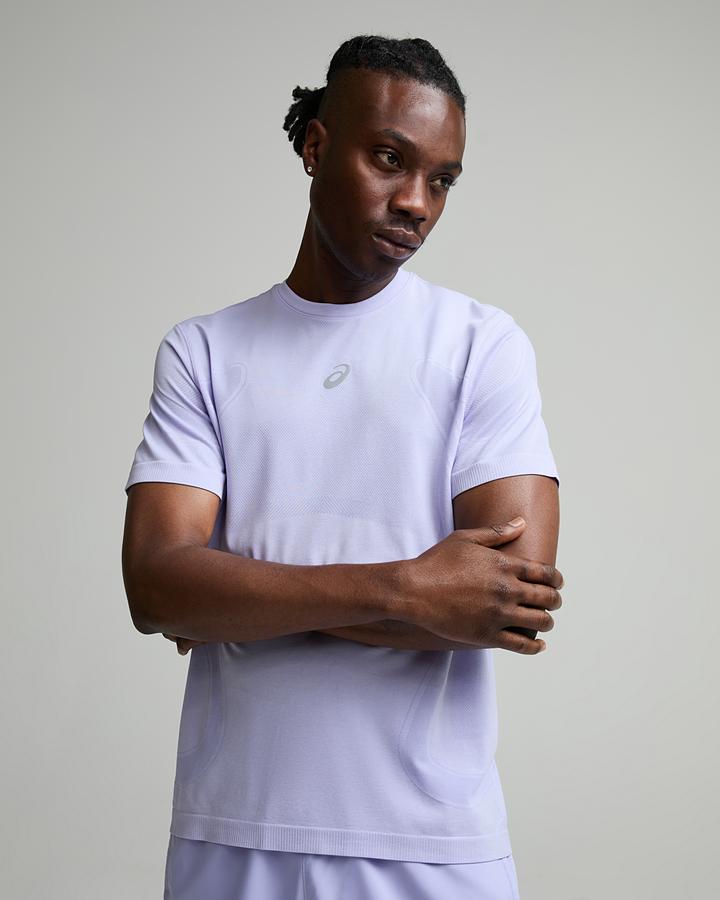 Asics Road Seamless Short Sleeve T-Shirt - Purple