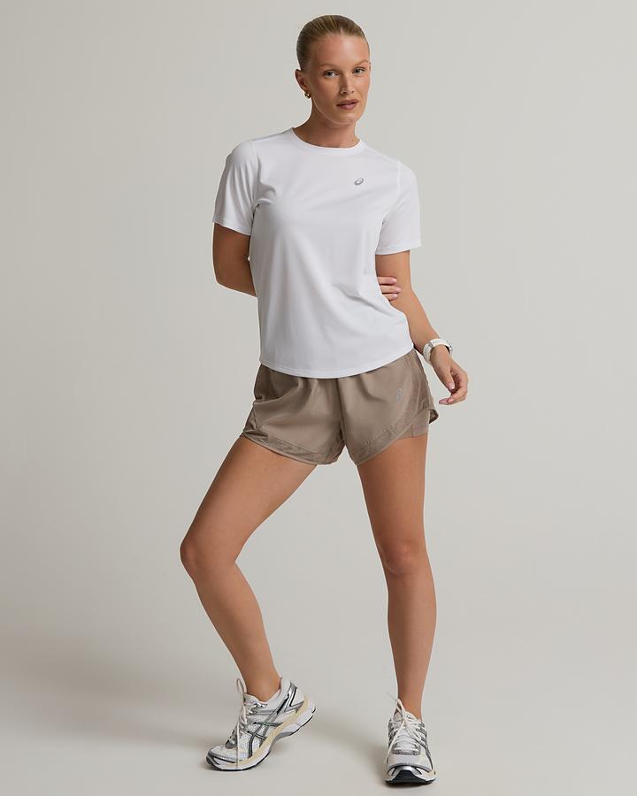 Asics Womens Nagino Run Short - Beige — photo 2