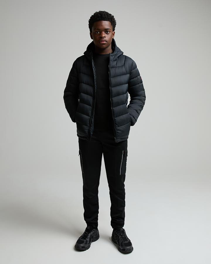 Zavetti Canada Junior Vanderetti Puffer Jacket Black Size: S/B - Footasylum