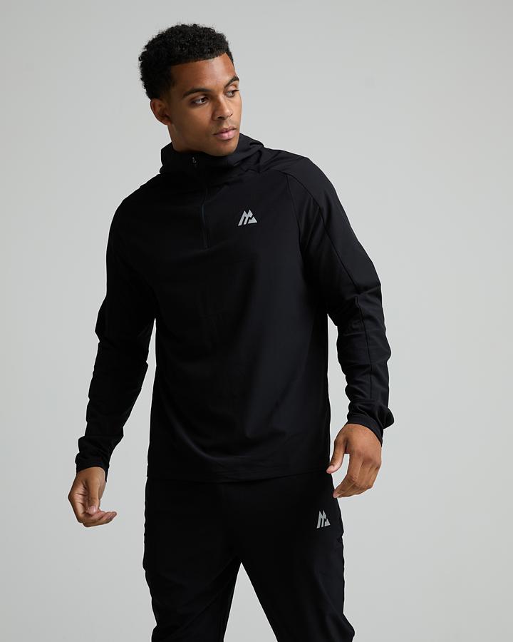 Montirex Dynamic Run Quarter Zip Hoodie - Black