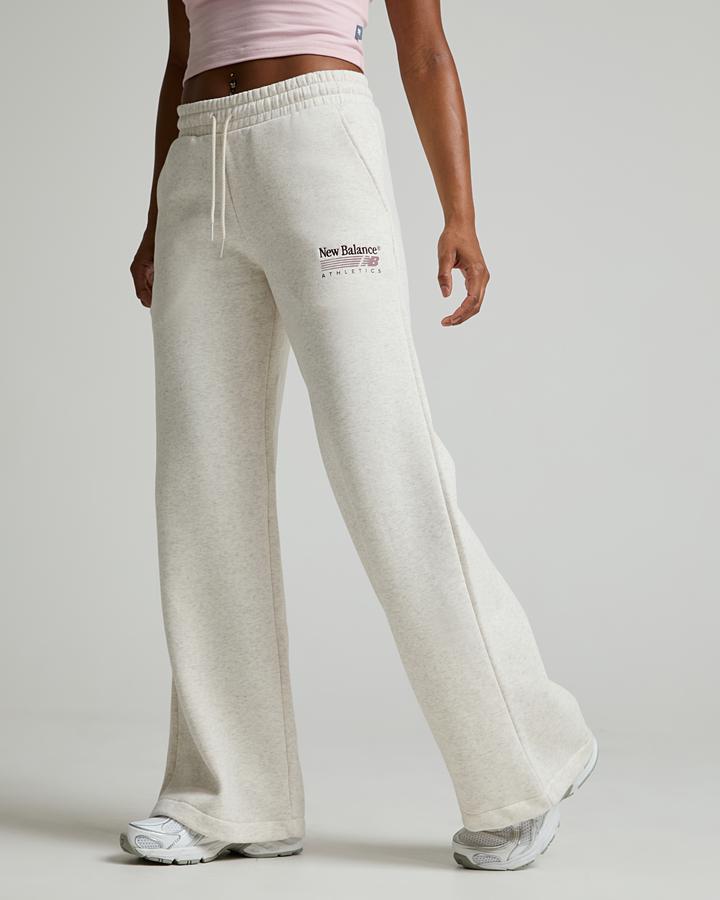 New Balance Womens Trackside Fleece Pant Beige, Women's size: XS, FootAsylum
