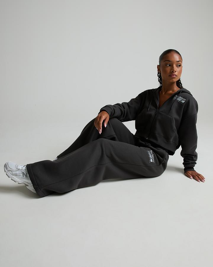 New Balance Womens Trackside Fleece Pant Black, Women's size: XS, FootAsylum