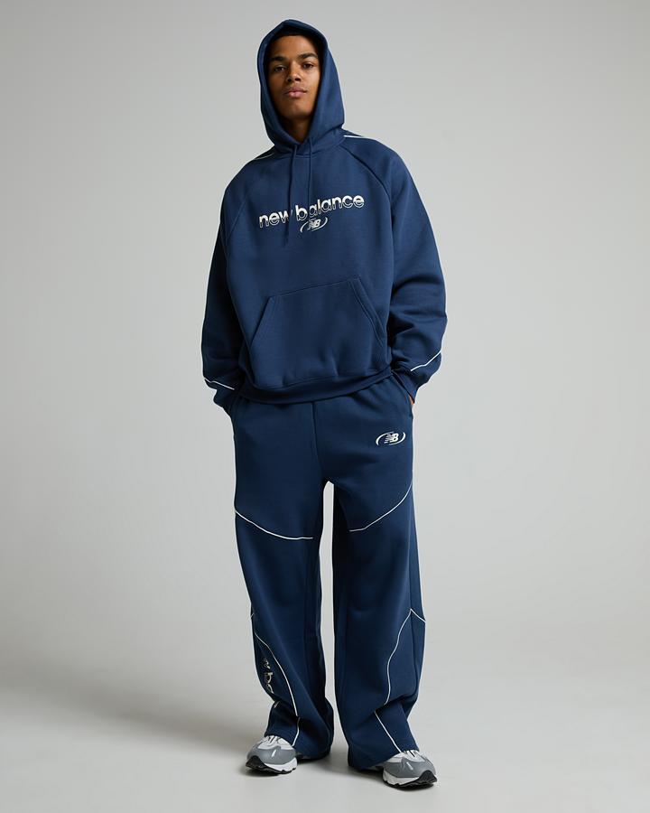 New Balance Trackside Fleece Pant Navy, Men's size: XS, FootAsylum
