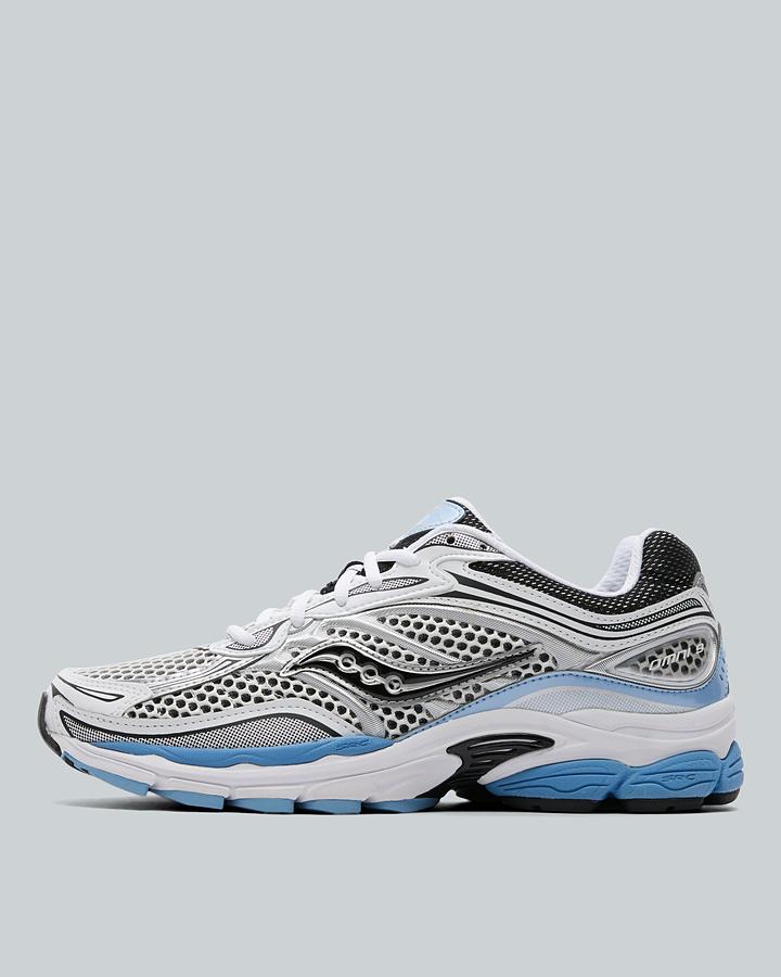 Saucony Progrid Omni 9 - Men's Blue Mesh Running Shoes - Size 10 - Image 2