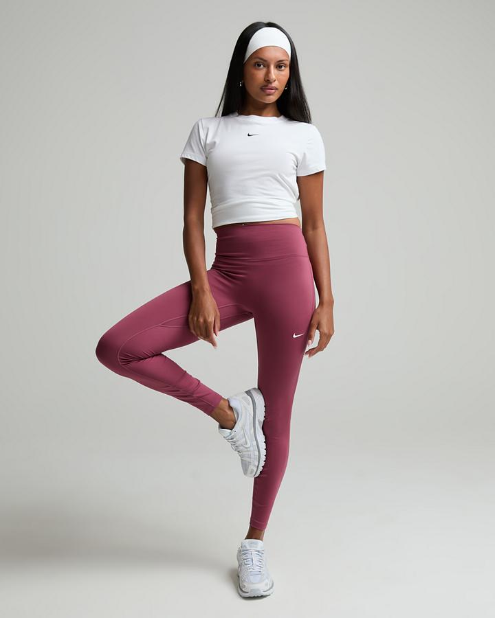 Nike Womens One Dri-Fit High-Rise Legging Pink, Women's size: L, FootAsylum