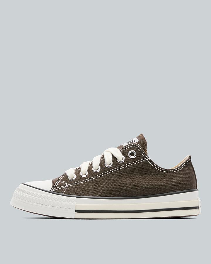 Converse Junior Chuck Taylor Throwback Ox Trainer Brown Size: 5 - Footasylum