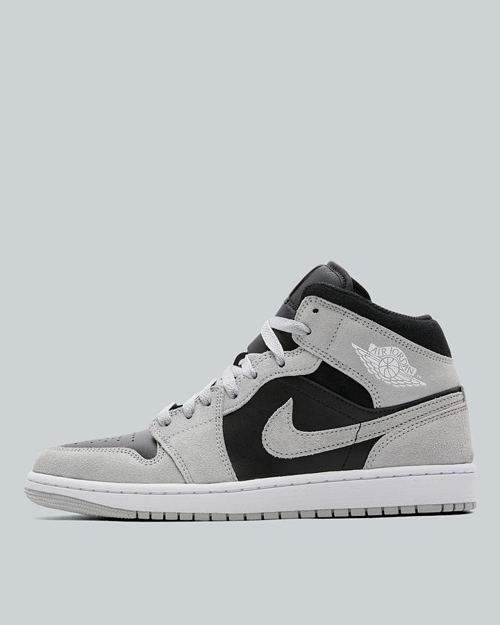 Jordan 1 Mid Trainer Grey, Men's size: 7, FootAsylum