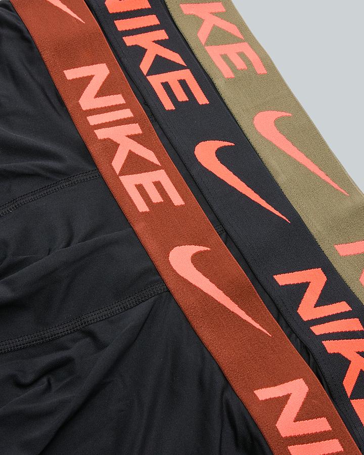 Nike 3 Pack Dri-Fit Essential Micro Boxer Brief Black, Men's size: S, FootAsylum