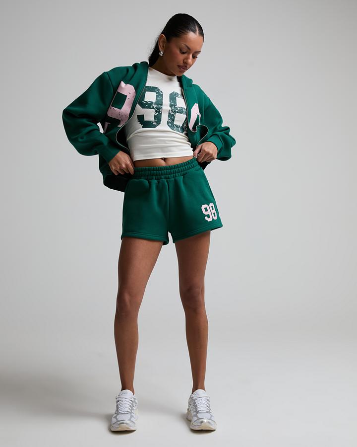 Dripmade Womens Stadia Fleece Short - Green