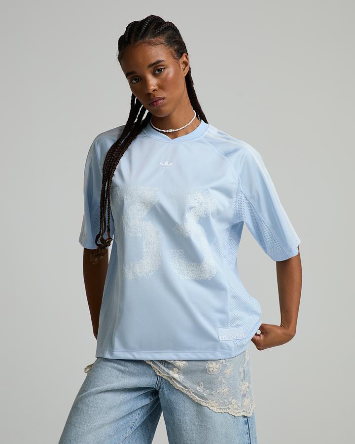 Adidas Originals Womens 33 Jersey Top Blue, Women's size: XS, FootAsylum