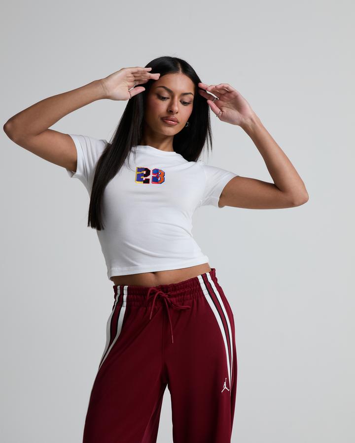 Jordan Womens Flight 23 Gfx T-Shirt White, Women's size: XL, FootAsylum