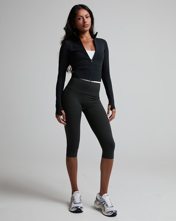 Myprotein Womens Tempo Contrast Capris Legging - Black — photo 2