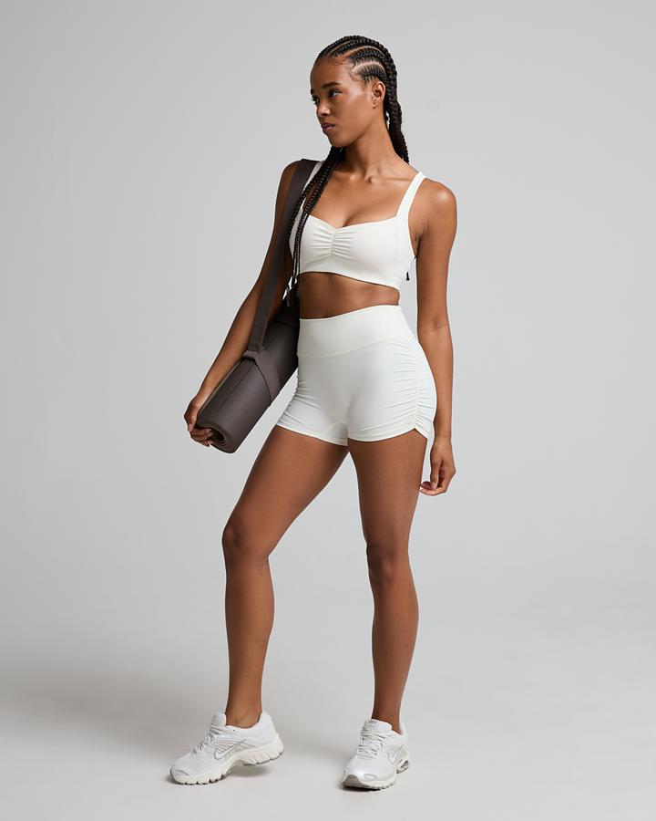 Myprotein Womens Tempo Scrunch Minimal Sports Bra - White