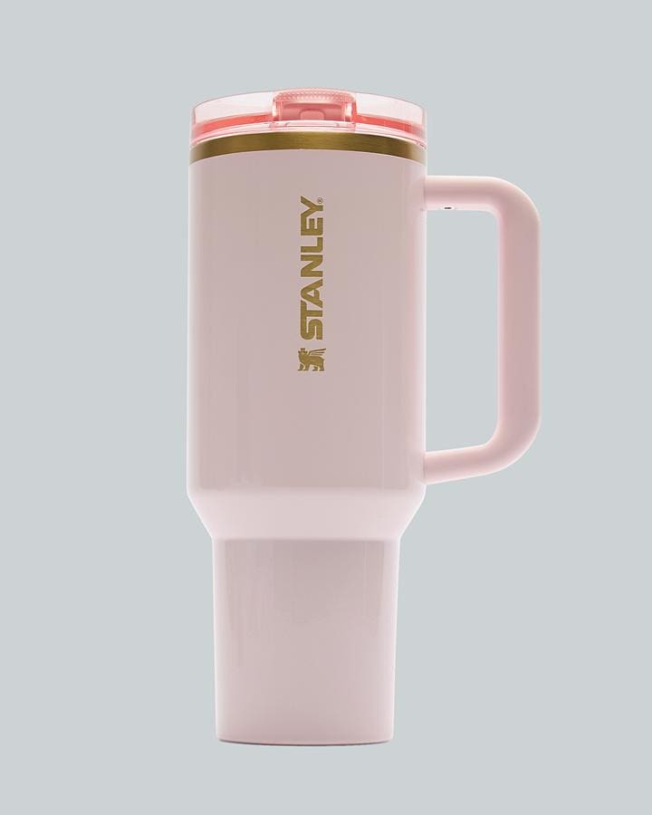 Stanley 1913 Quencher Protour Flip Straw 40 Oz Tumbler Pink   - Footasylum