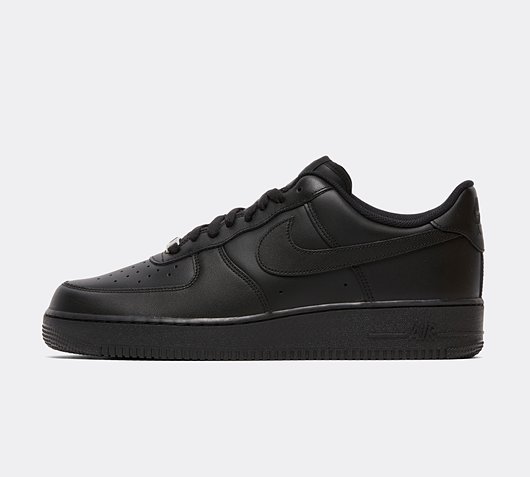 women's nike black air force 1 low trainers