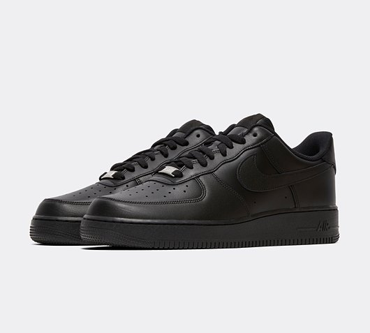 mid top air force ones black