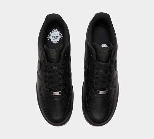 low top air force ones black