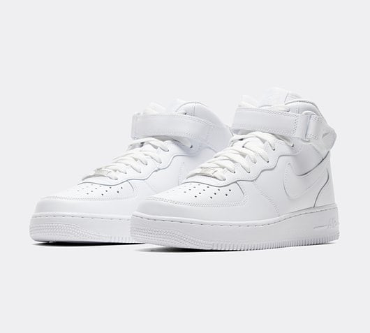 mid white air force ones