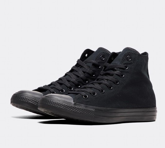 childrens black leather converse high tops