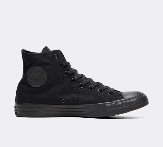 childrens black leather converse high tops