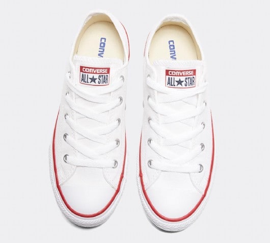 infant all white converse