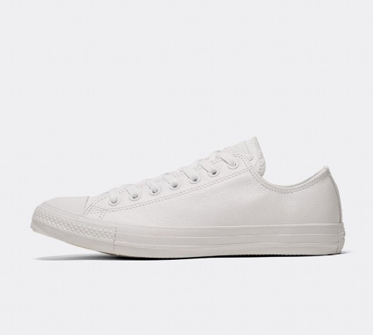 converse all star low leather white