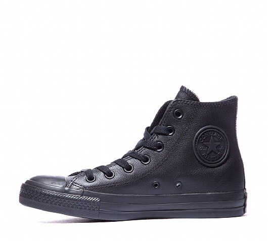 converse high leather black