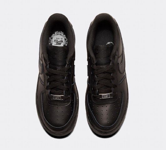 black nike air force 1 low junior