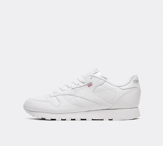 ladies white reebok classic trainers