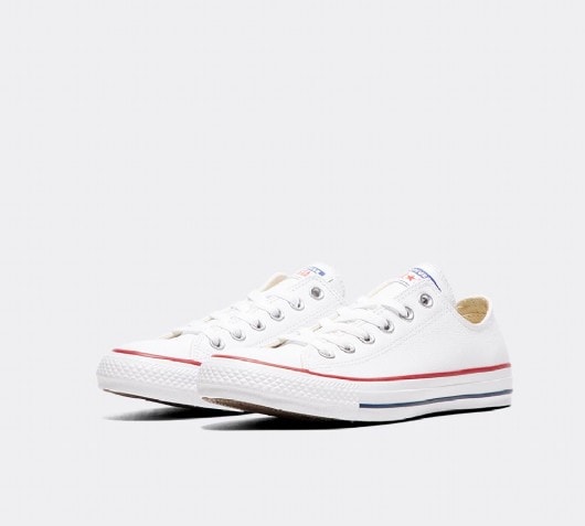 white all star oxford leather trainers