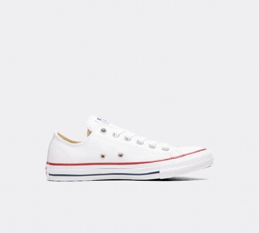 O obturador Hornear Converse Womens Chuck Taylor All Star Ox Leather Trainer | White |  Footasylum