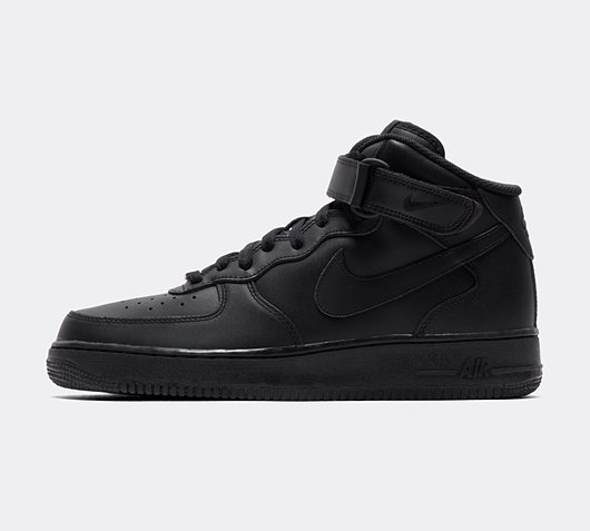 Nike Air Force 1 Mid Trainer | Black | Footasylum