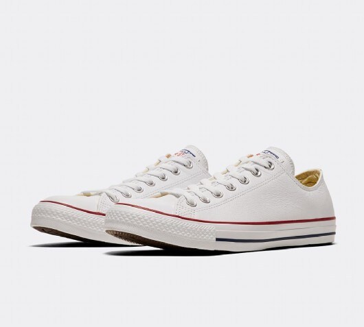 converse white all star oxford leather trainers