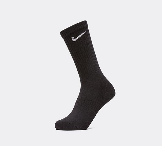 Nike 3 Pack Cushioned Sock | Black | Footasylum