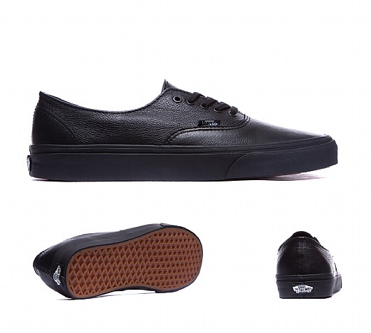 vans leather black vans leather black