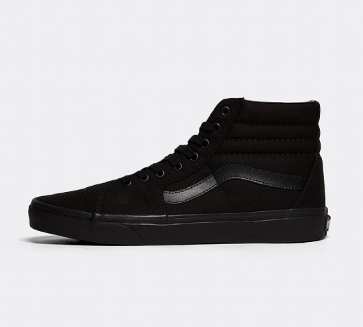 vans sk8 hi black trainers