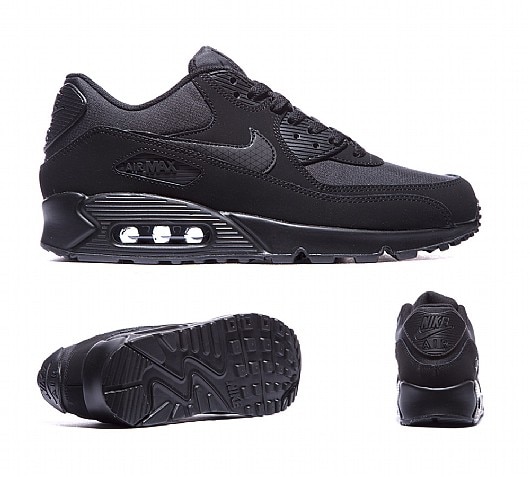 Nike Air Max 90 Premium Trainer | Black | Footasylum