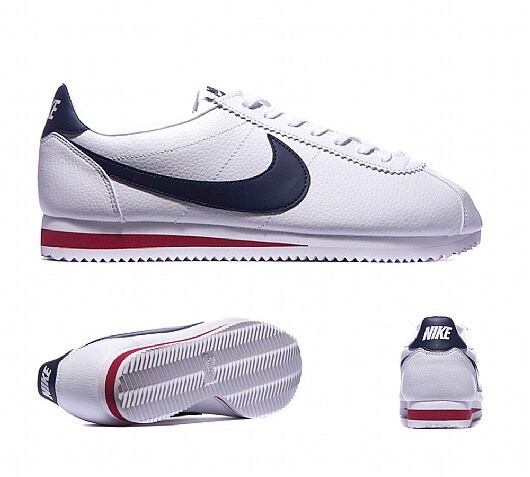 nike cortez leather white