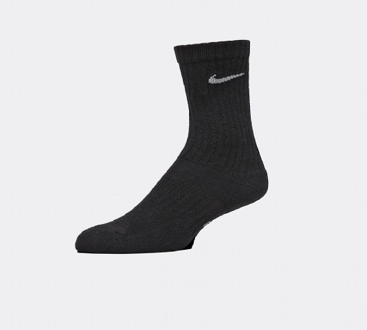 junior nike socks black